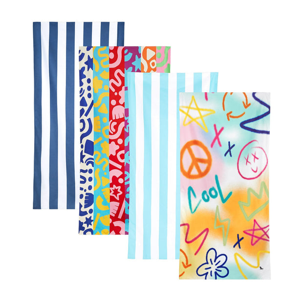 Dock & Bay Kids Beach Towels - Calm or Crazy