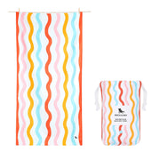 Dock & Bay Kids Beach Towel - Squiggle Face - Outlet