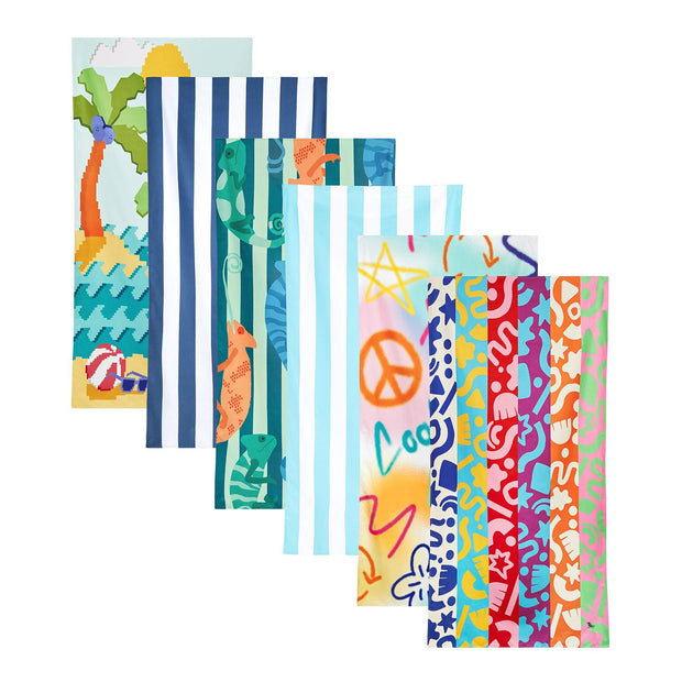 Dock & Bay Kids Beach Towels - Express Yourself (Set of 6)