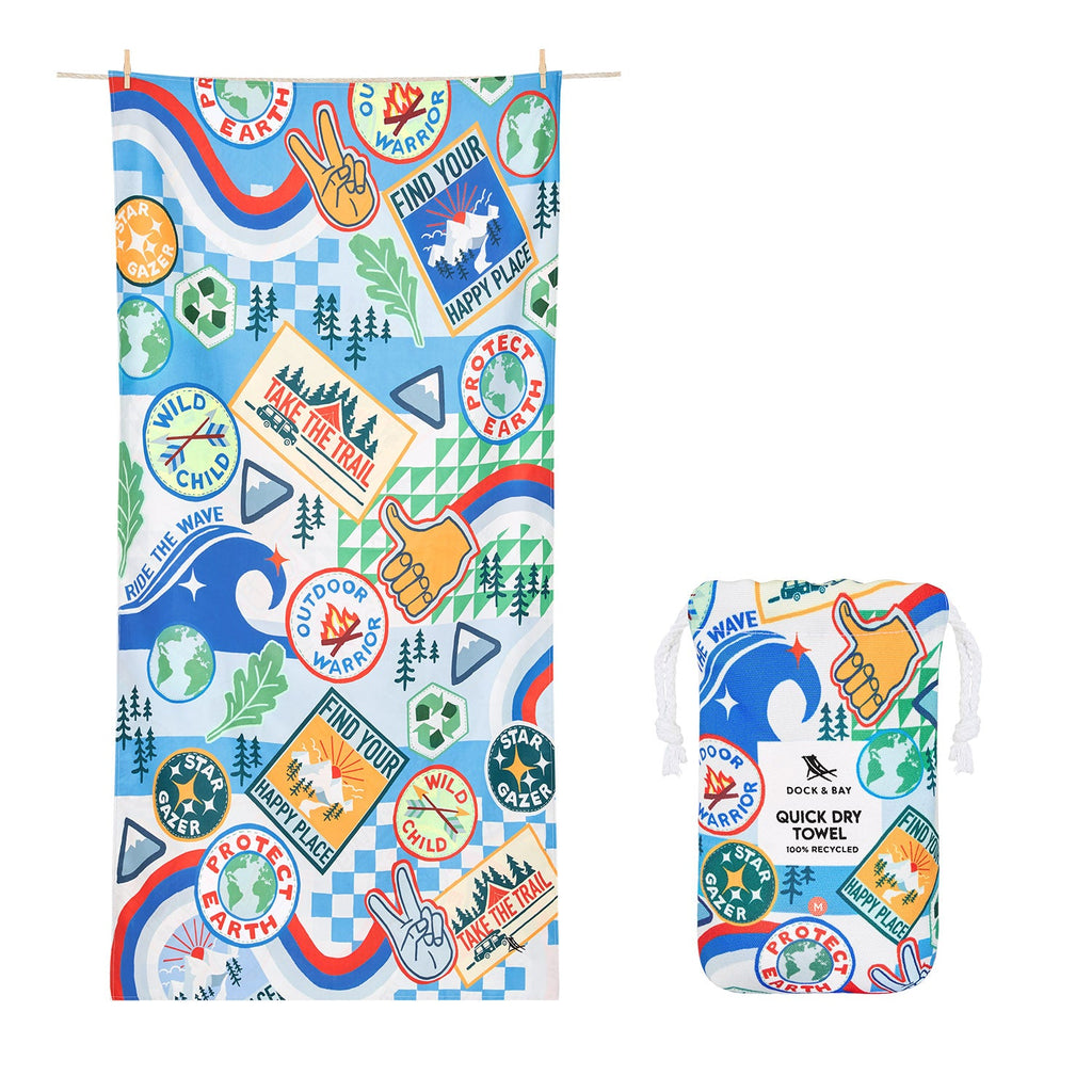 Dock & Bay Kids Beach Towel - Into the Wild