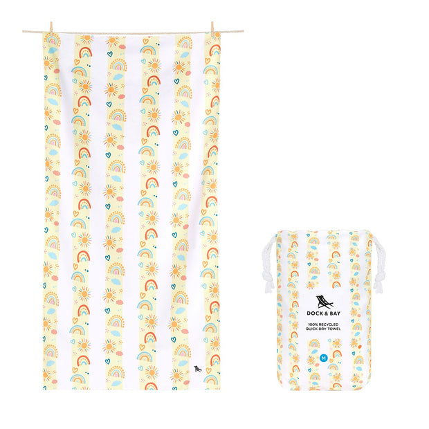 Dock & Bay Kids Beach Towel - Rainbow Road - Outlet