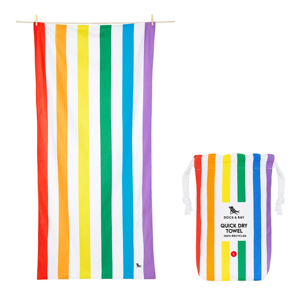 Dock & Bay Quick Dry Towel - Rainbow Skies