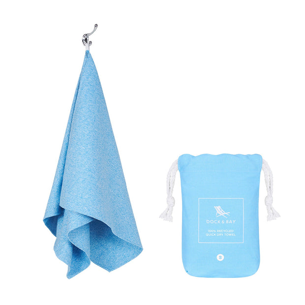 Essential Quick-Dry Gym & Yoga Towel, Blue