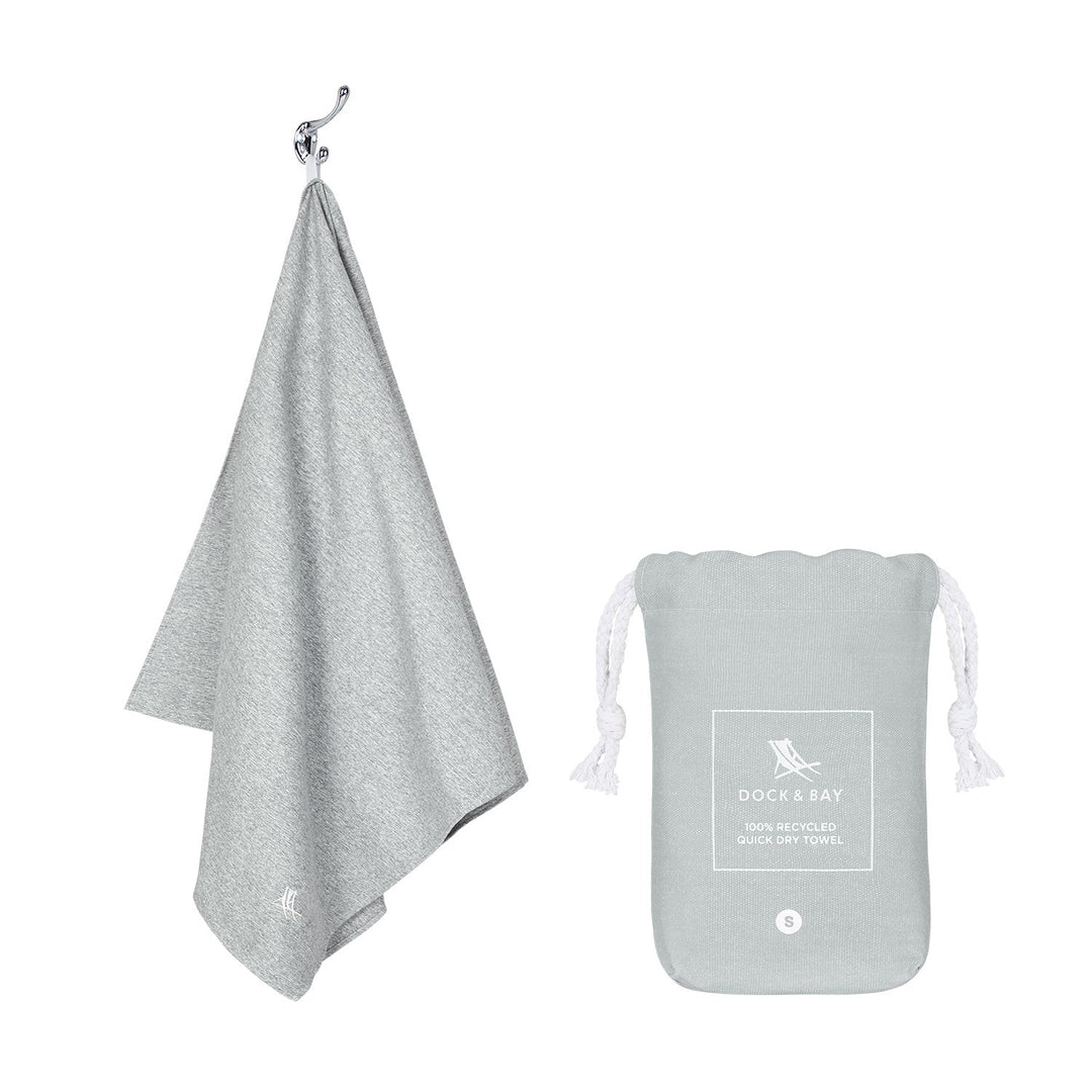 Essential Quick-Dry Gym & Yoga Towel | Grey | Dock & Bay– Dock & Bay UK