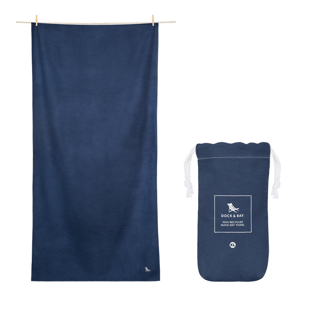 Dock & Bay Quick Dry Towel - Deep Sea Navy