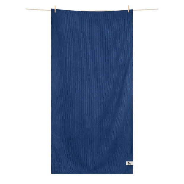 Dock & Bay Quick Dry Bath Towel - Nautical Navy - Customised Embroidery Personalised for You