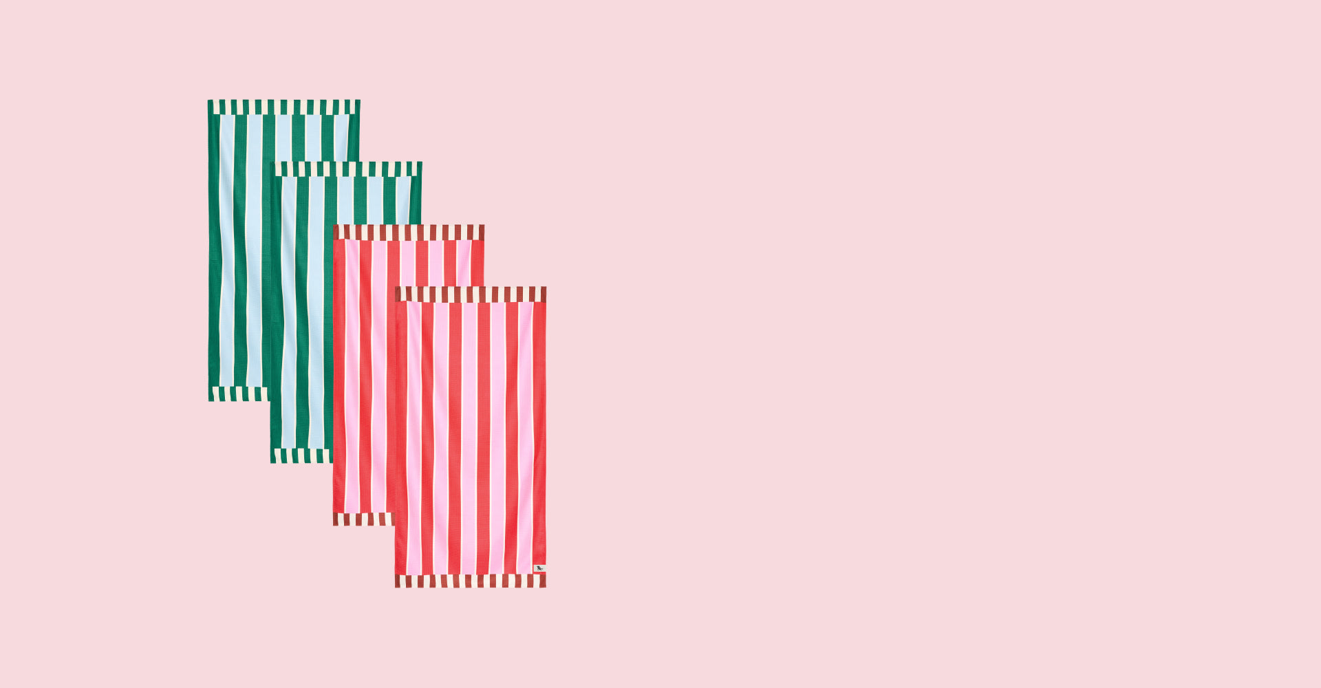 Dock & Bay Quick Dry Bath Towel - Punchy Pairing (Set of 4)