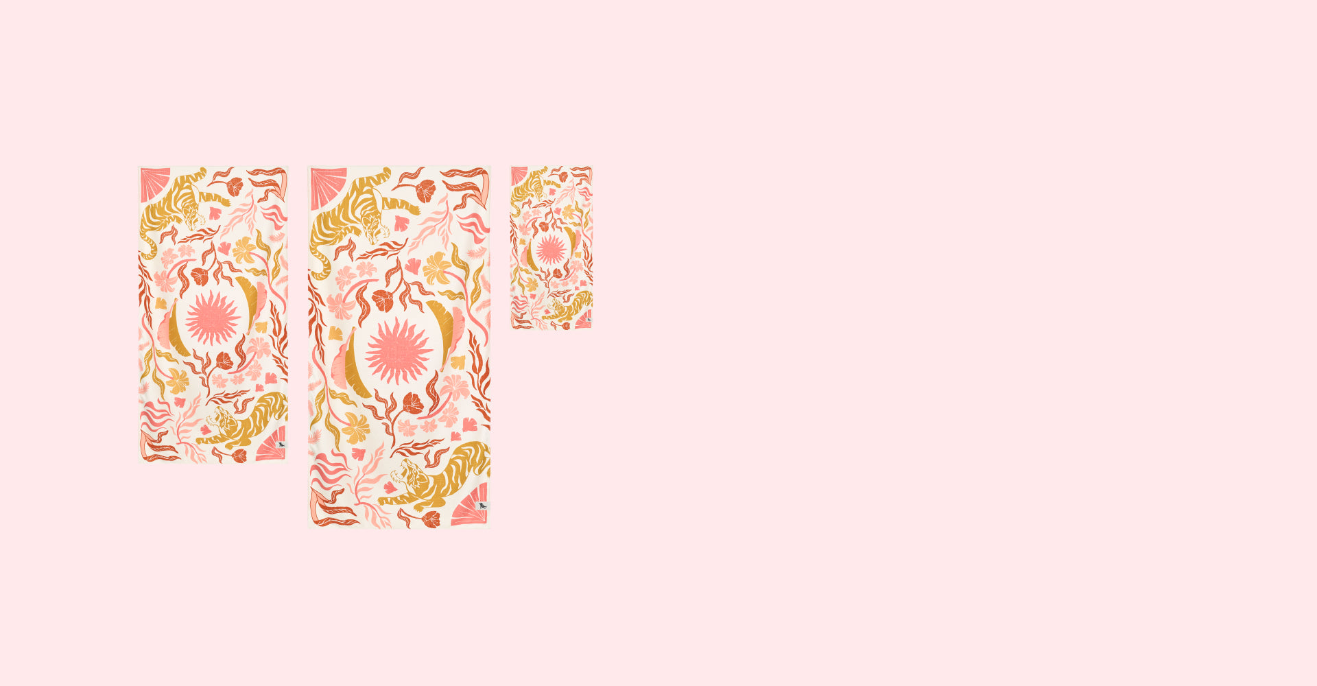 Dock & Bay Quick Dry Bath Towel - Tiger Palm (Set of 3)