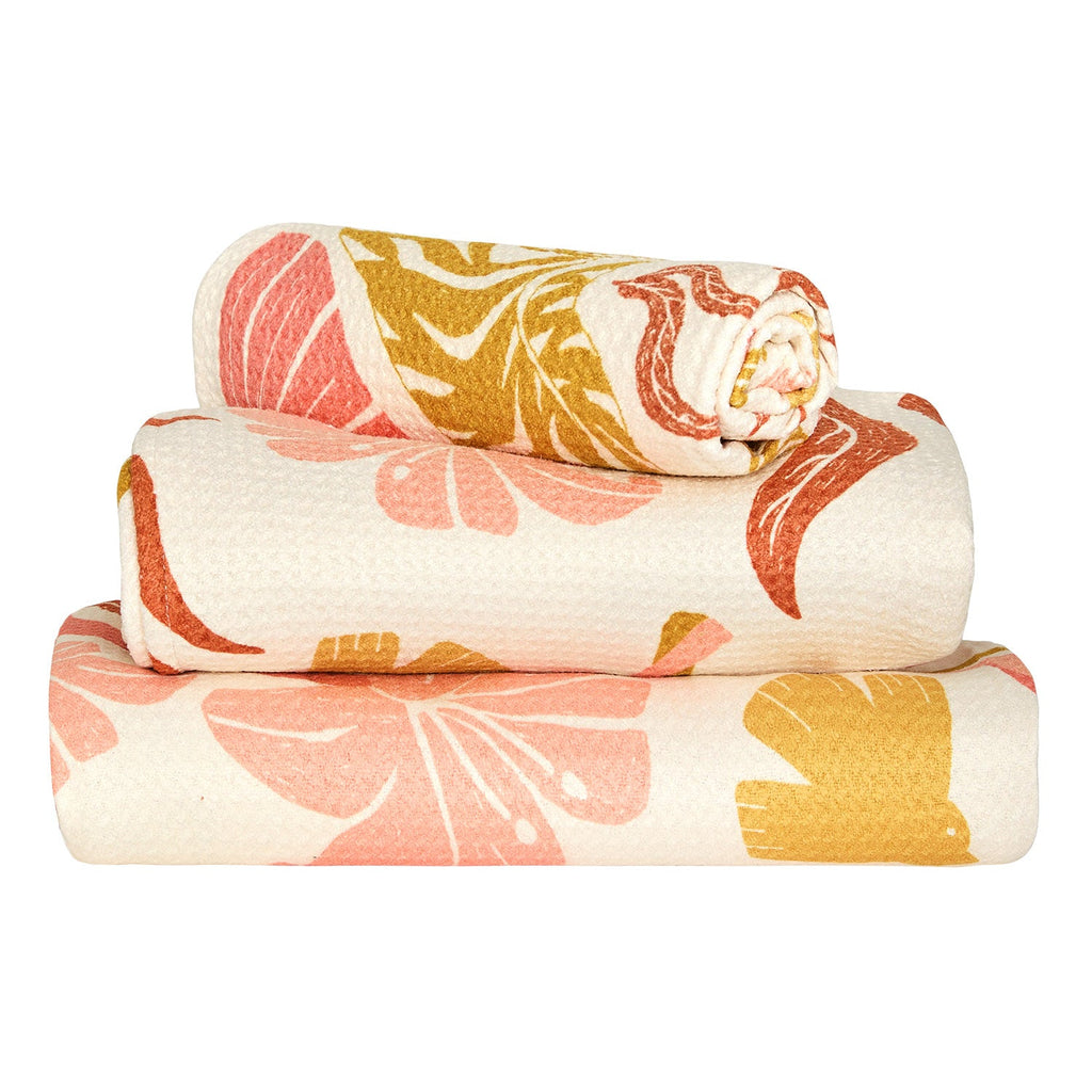 Dock & Bay Quick Dry Bath Towel - Tiger Palm (Set of 3)